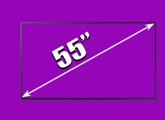 Колко широка е 55-инчова телевизия: Размери на 55-инчова телевизия